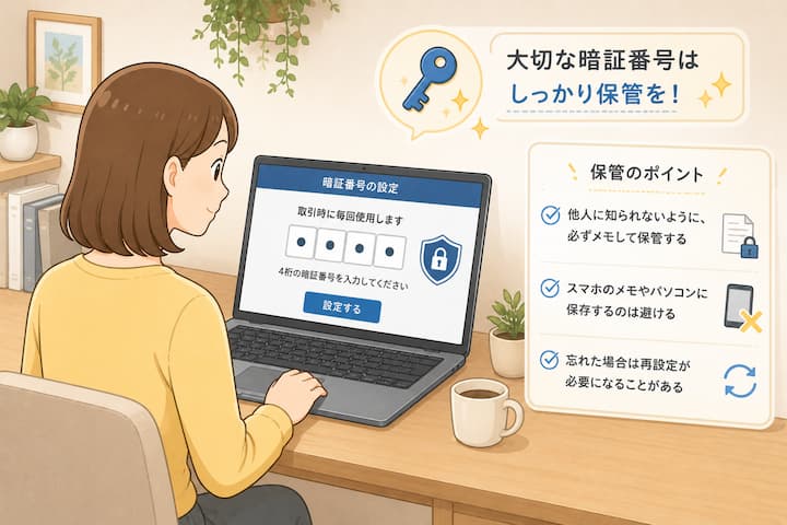 暗証番号の設定