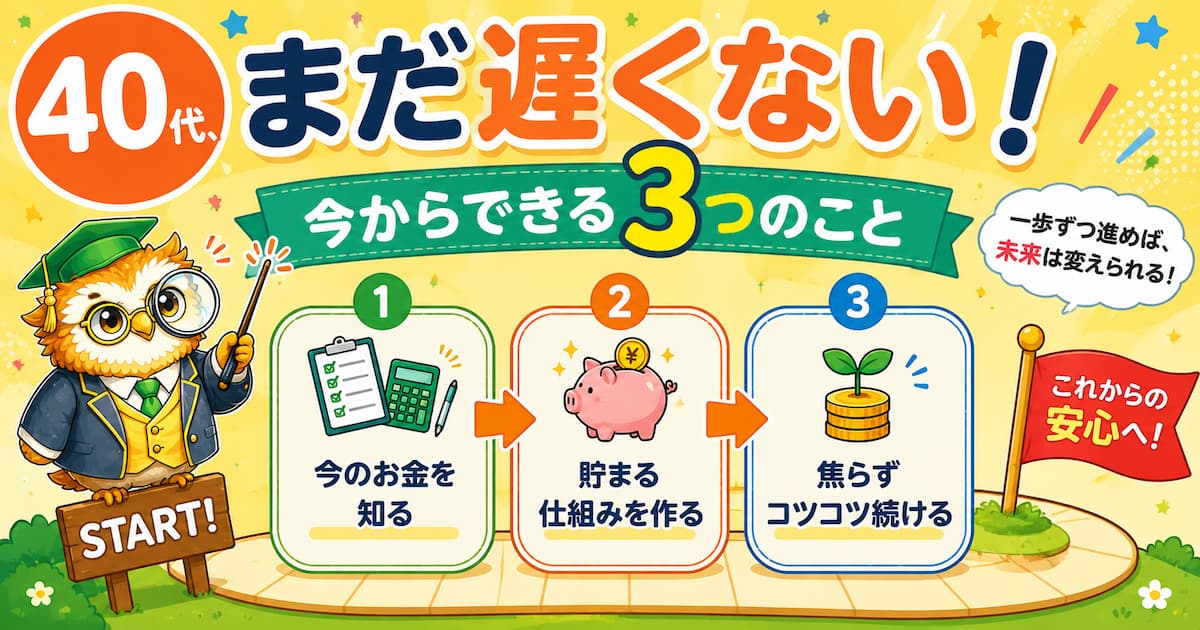 40代から貯めるために